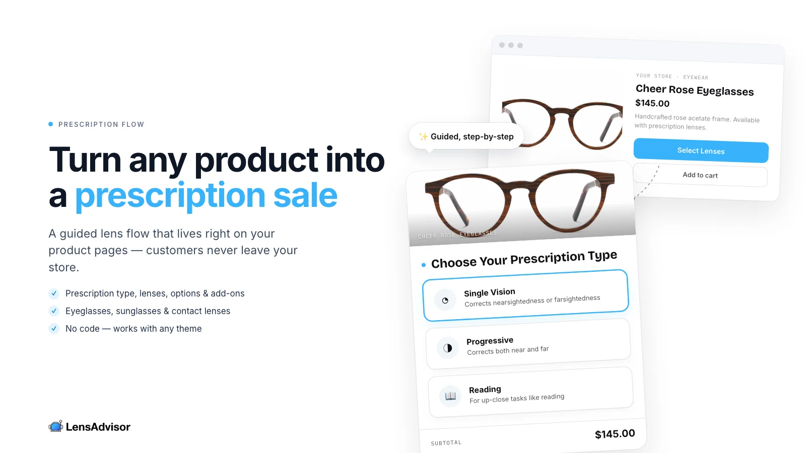 LensAdvisor Prescription Lens
