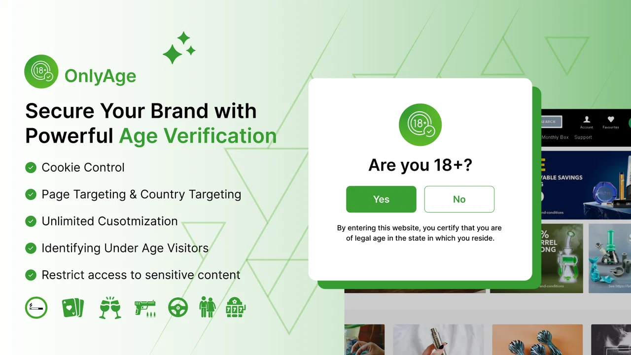 Top 10 Best Age Verification Apps for Shopify Stores (Detailed Guide) Age Verification ‑ Onlyage 18+