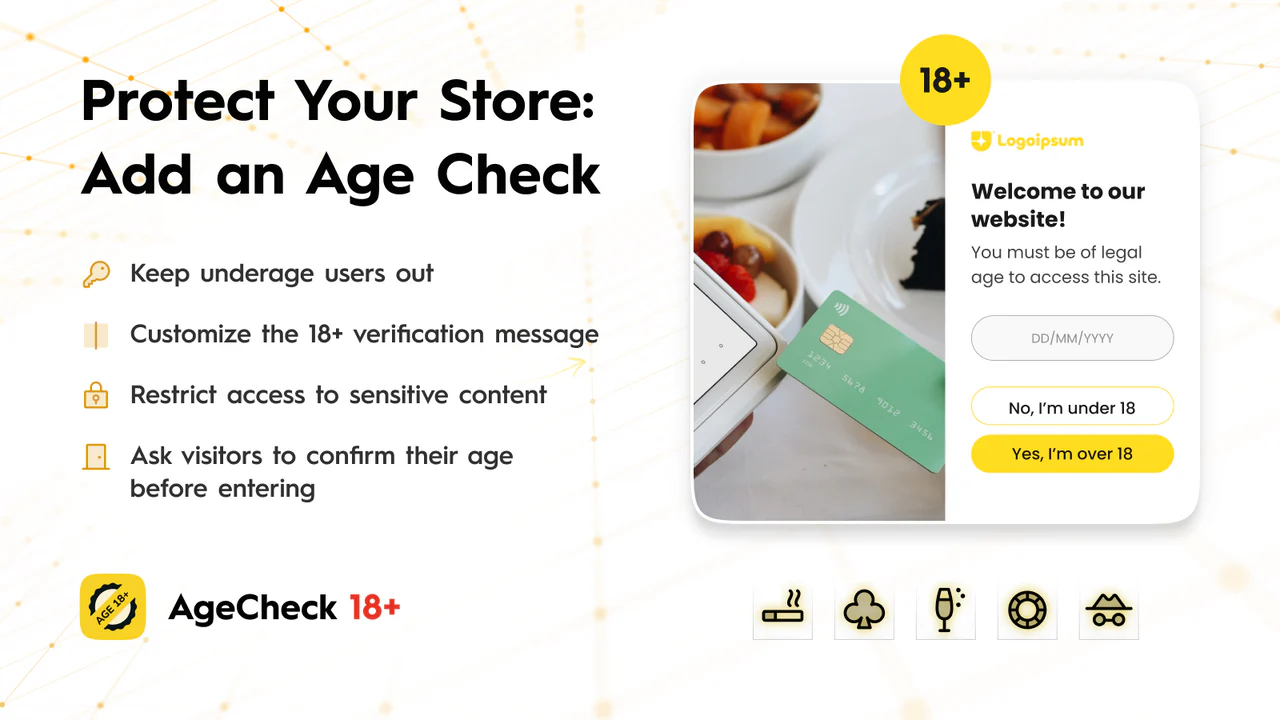 Top 10 Best Age Verification Apps for Shopify Stores (Detailed Guide) AgeCheck 18+ Age verification