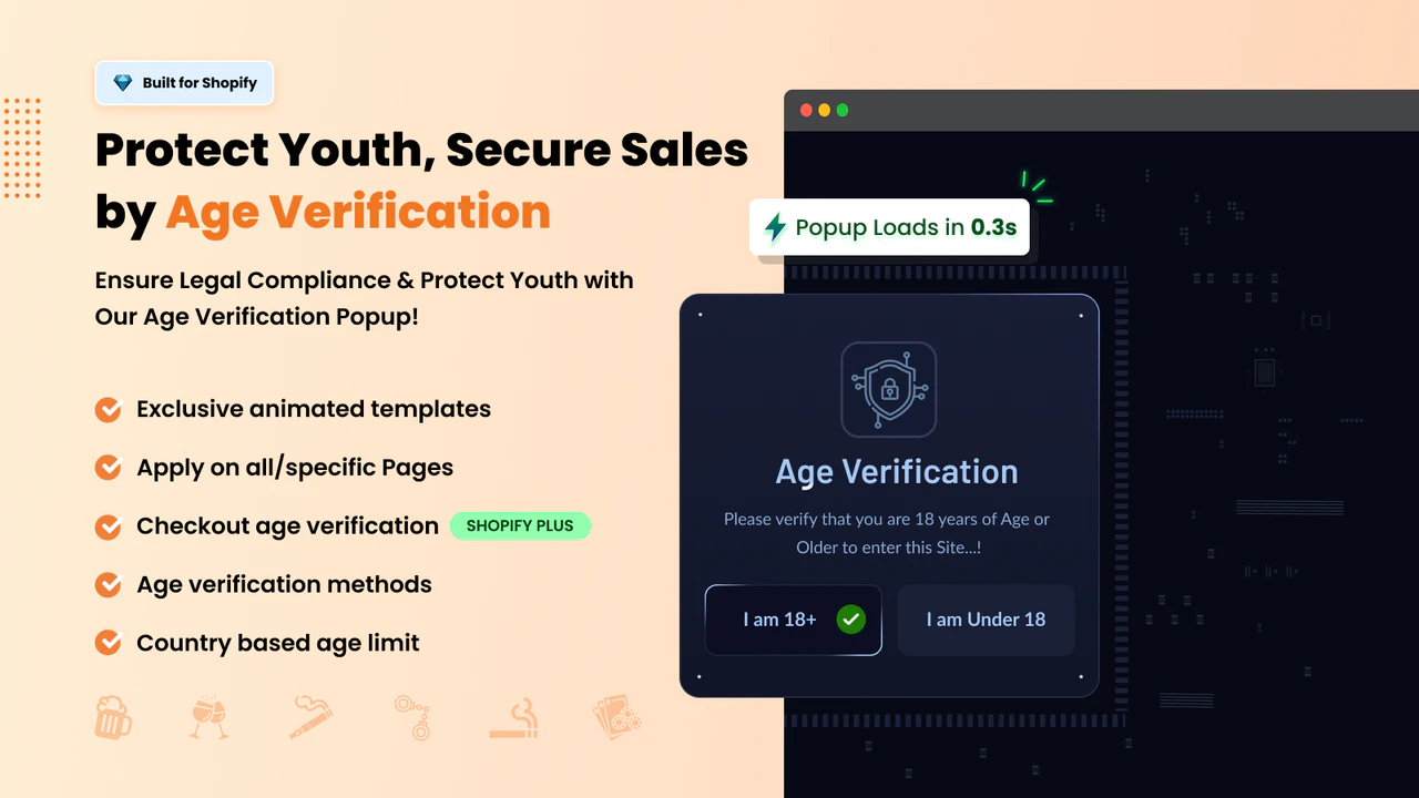 Top 10 Best Age Verification Apps for Shopify Stores (Detailed Guide) Smart Age Verification Popup