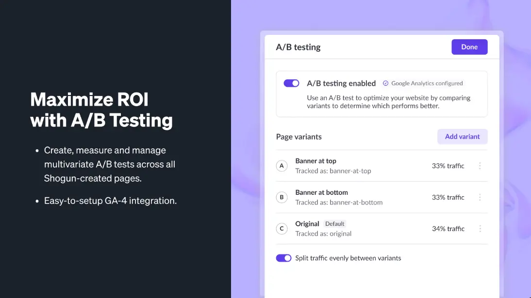 Shogun ‑ Landing Page Builder 1