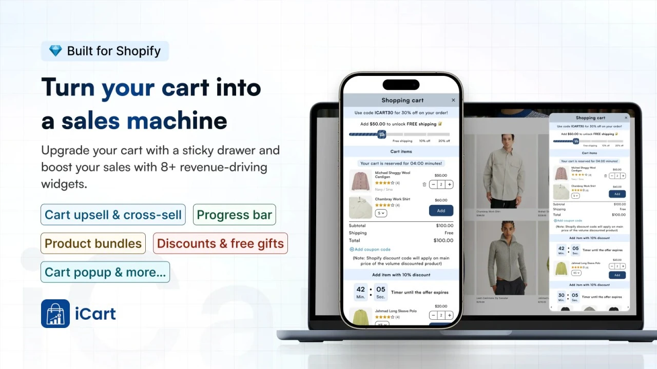 10 Must Have Shopify Apps for Food & Drink Store iCart Cart Drawer Cart Upsell