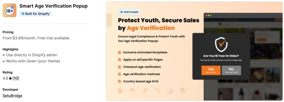 Smart Age Verification Popup 3