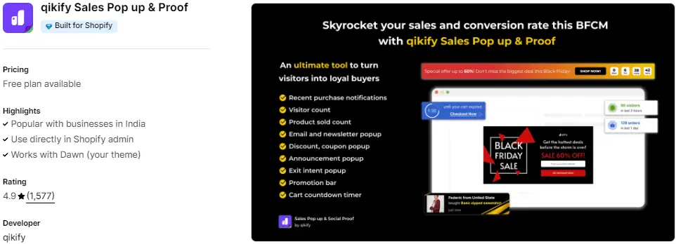 Boost Your Halloween Sales with Shopify Apps: A Complete Guide qikify Sales Pop up & Proof