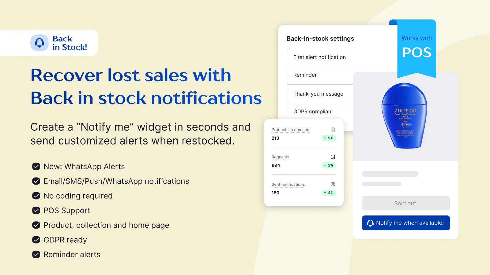 Top 5 Shopify Back In Stock Apps Notify Me! Back in Stock Alert