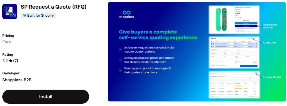 Top 5 Shopify Apps for Custom B2B Quotes SP Request a Quote (RFQ)