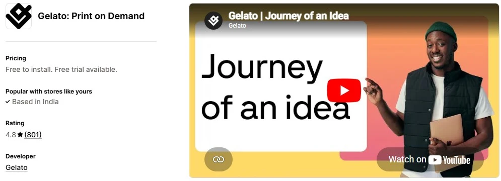 Gelato Print on Demand