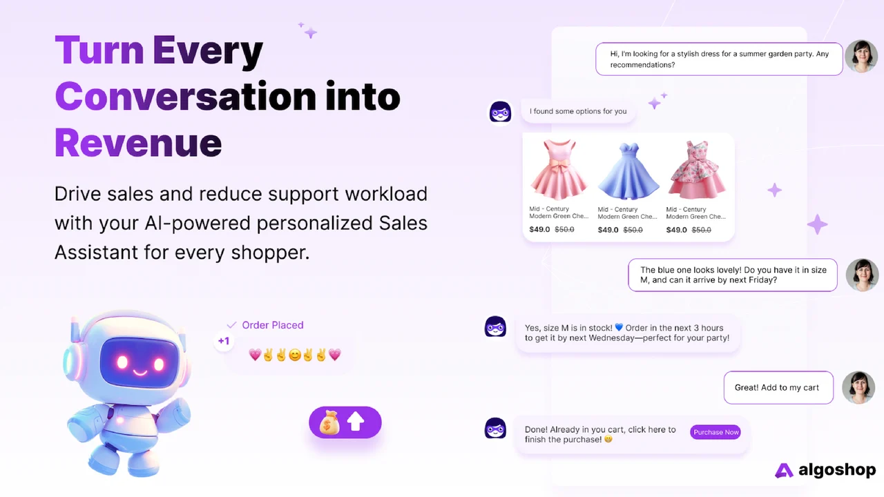 Algoshop AI Chatbot &Live Chat