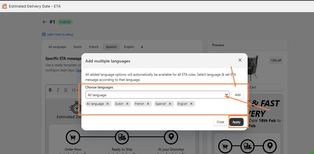 How to Display Estimated Delivery Dates in Multiple Languages on Shopify 3 1