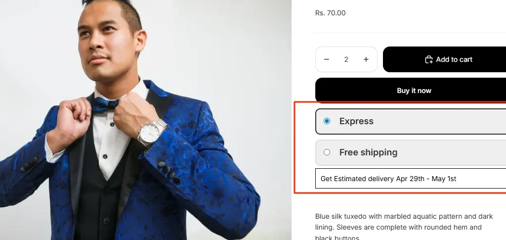 How to Show Shipping Method Based Estimated Delivery Dates on Shopify 5 2