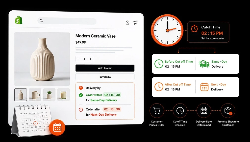 How to Display Same-Day Delivery Before Cutoff and Next-Day Delivery After Cutoff in Shopify