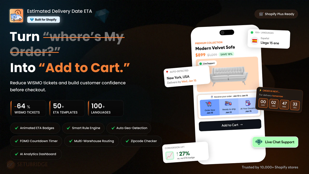Top 5 Estimated Delivery Date Apps for Shopify Stores Estimated Delivery Date ‑ ETA