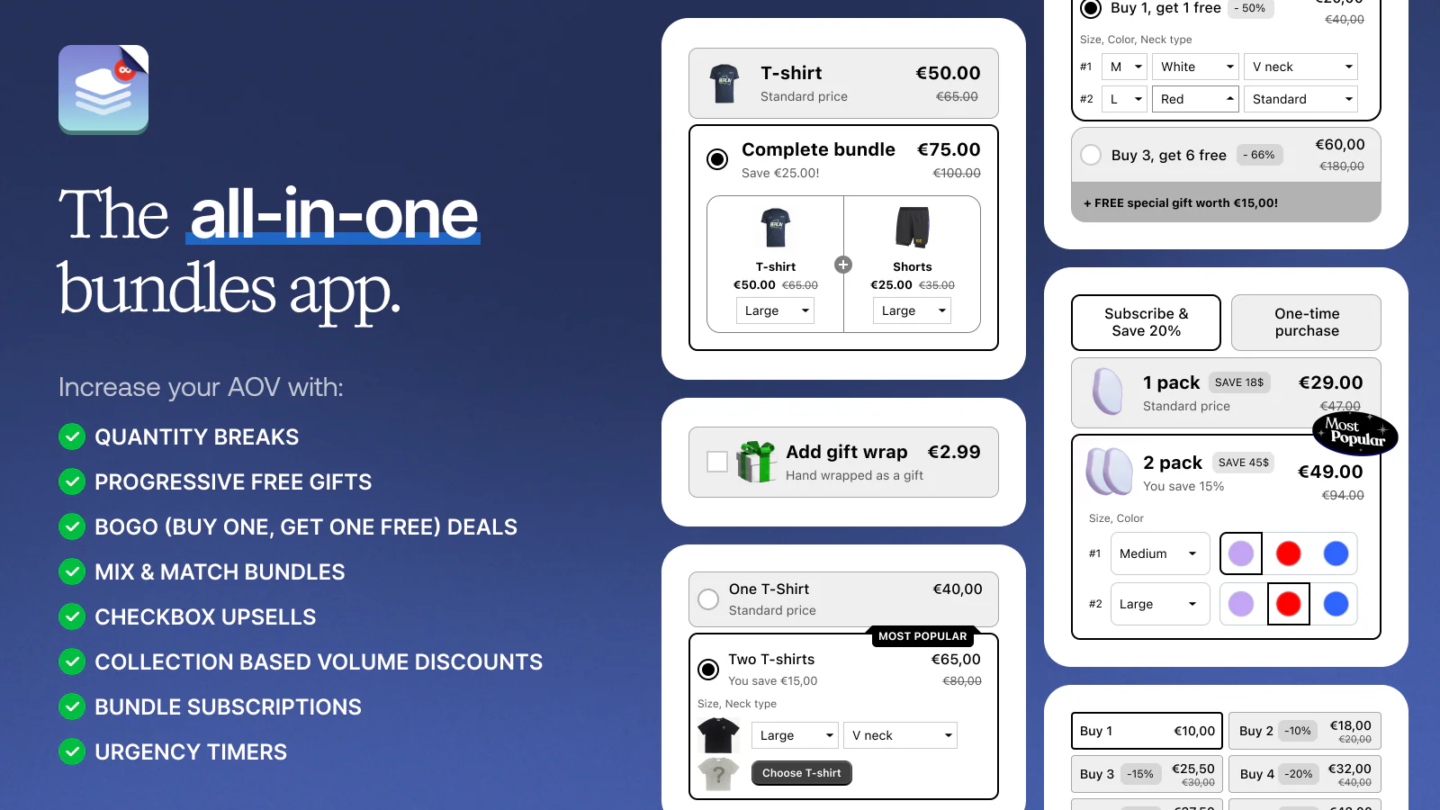 Kaching Bundles & Upsells