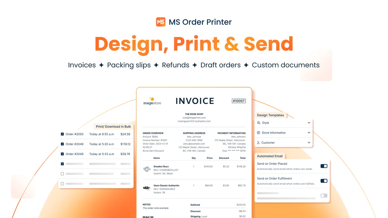 5 Shopify PDF Invoice Apps That Solve a Problem Most Stores Aren’t Ready For MS Order Printer ‑ PDF Invoice