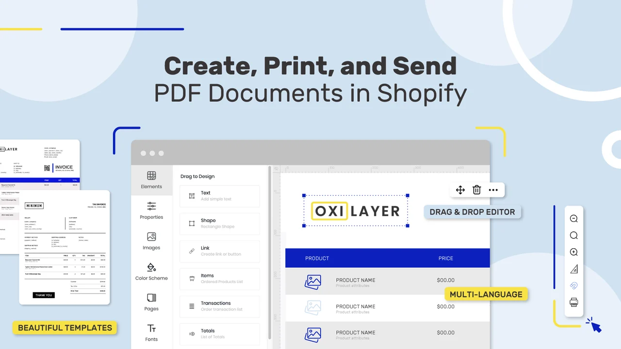 5 Shopify PDF Invoice Apps That Solve a Problem Most Stores Aren’t Ready For Oxilayer PDF Invoice Generator