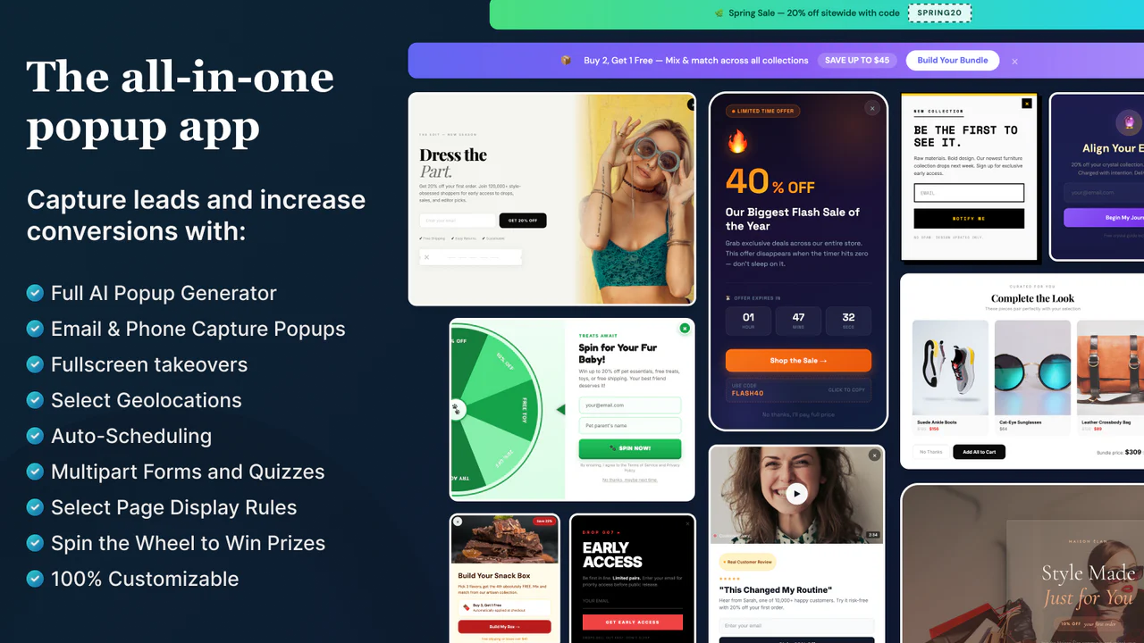 Top 5 Shopify Popup & Spin-to-Win Apps to Grow Your Email List Pop Convert ‑ Pop Ups, Banners