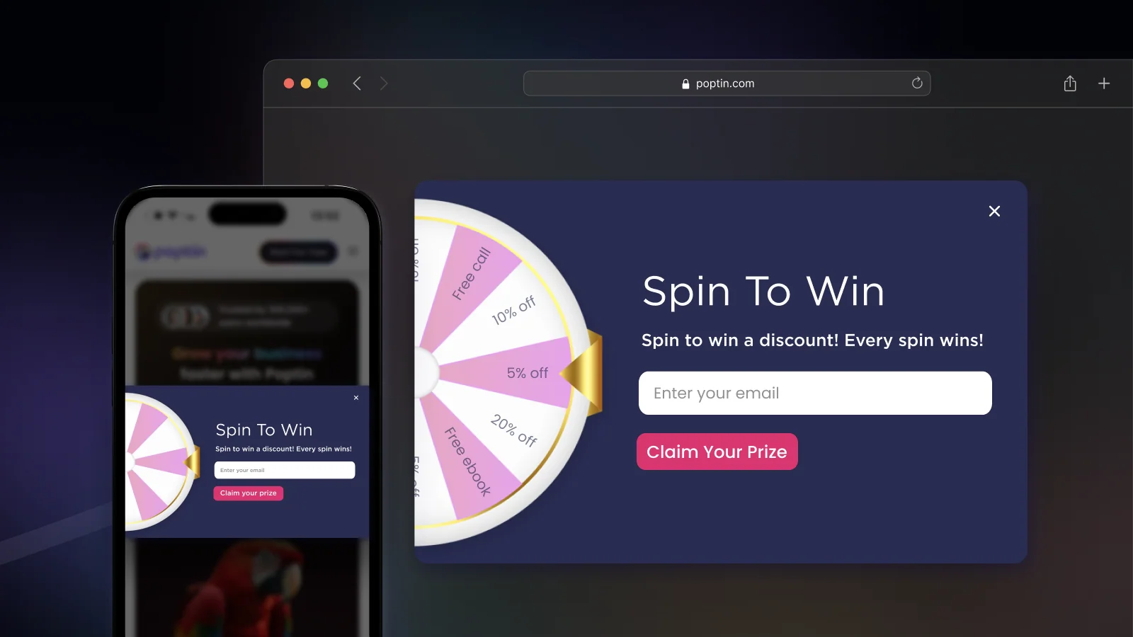 Top 5 Shopify Popup & Spin-to-Win Apps to Grow Your Email List Poptin Exit Popup Email Pop Up