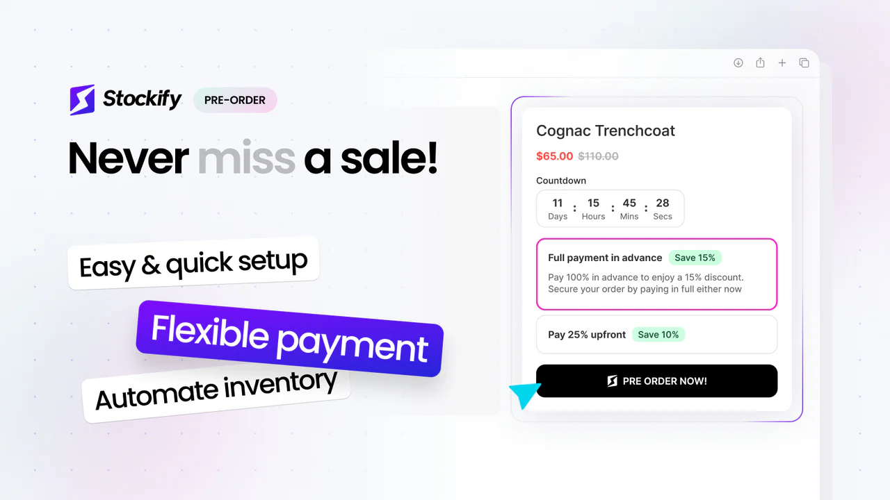 5 Shopify Coming Soon Product Apps That Stop Buyers From Walking Away Stockify Pre‑order Coming Soon