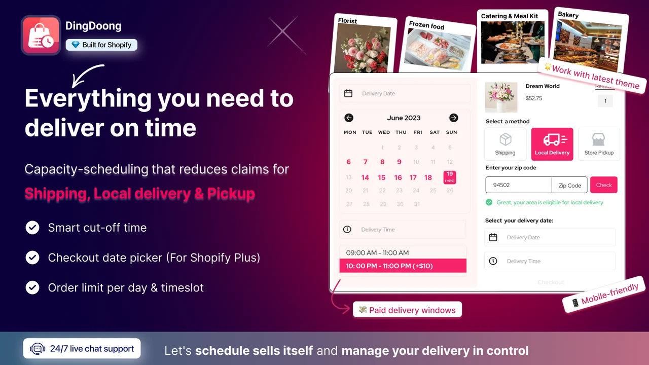 D Local Delivery Date Picker