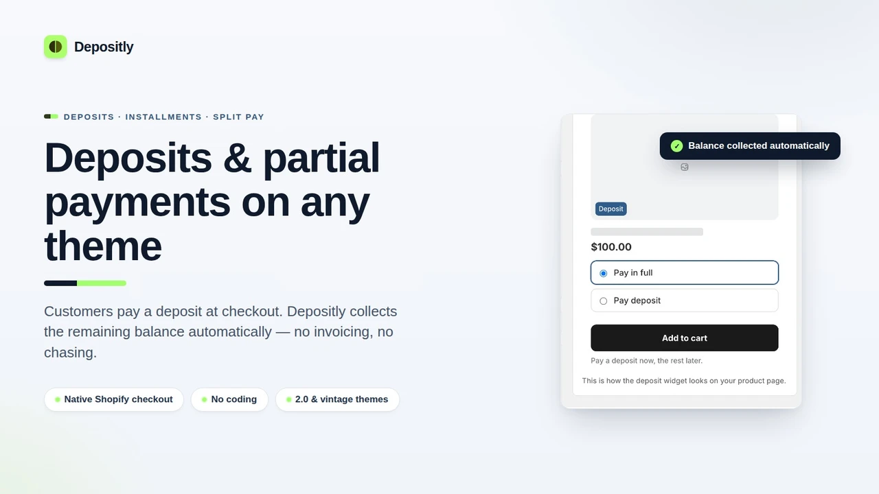 Top 5 Shopify Partial Payment Apps: The Checkout Change That Quietly Reshapes High-Ticket Sales DP Deposit & Partial Payment