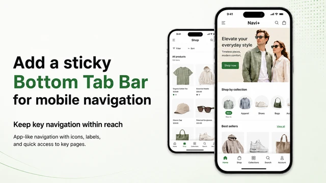 Top 5 Shopify Mega Menu Apps: A Small Header Change With an Outsized Effect on Product Discovery Navi+ Tab Bar & Mega Menu