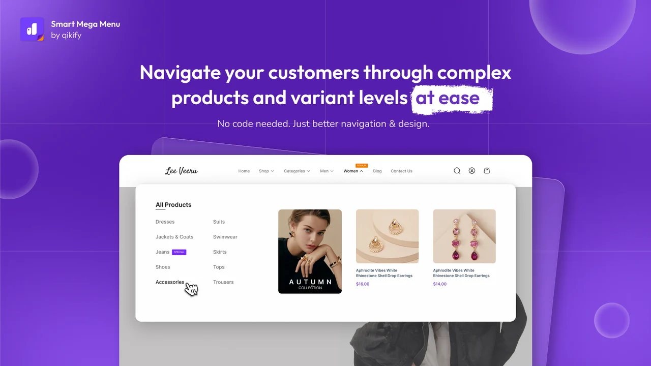 Top 5 Shopify Mega Menu Apps: A Small Header Change With an Outsized Effect on Product Discovery Qikify Mega Menu & Navigation